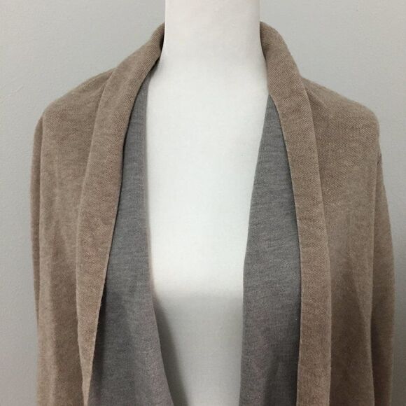 Zara Two-Toned Gray Beige Cardigan - Picture 3 of 4